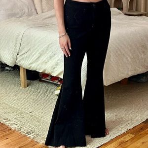 We The Free Jeans | Crvy Super High-rise Lace Up Flare Pants